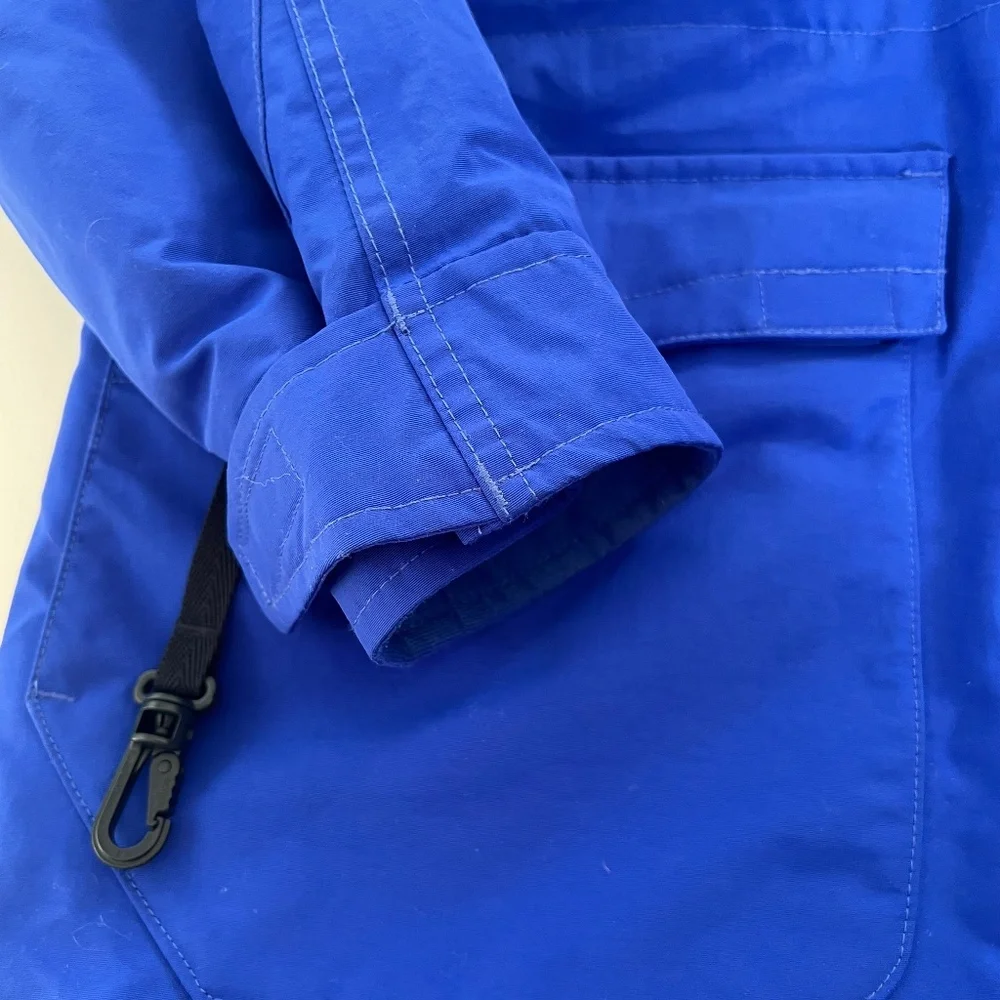 Lands End Women’s Squall Fleece Lined Winter Coat Blue Size Medium Petite 10/12 - Picture 3 of 12